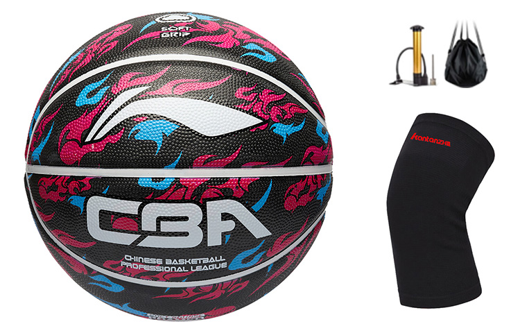 

LINING Резиновый баскетбольный мяч rose red black размер 5 тренировочный детский china