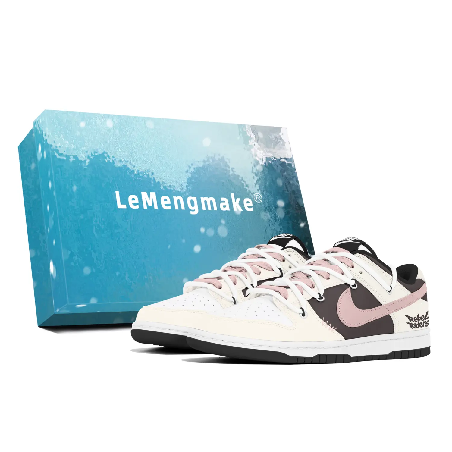 

Nike Кроссовки для скейтбординга Dunk, износостойкие, белые, мужские
