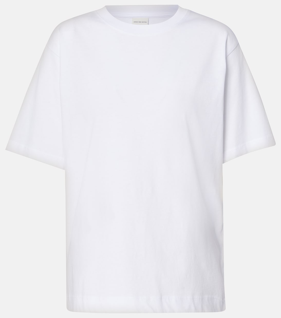 

Хлопковая футболка из джерси Dries Van Noten, белый