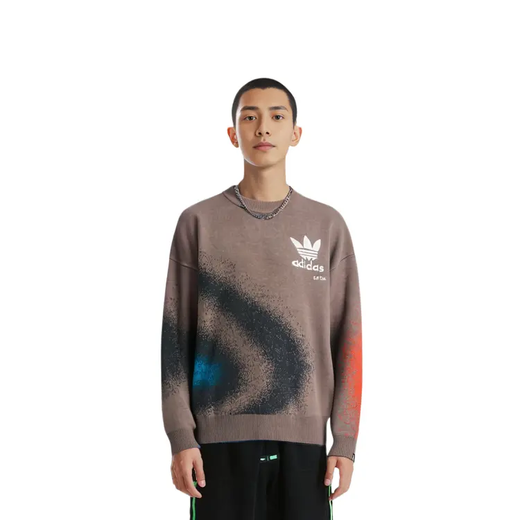 Свитер унисекс Adidas Originals, цвет Brown — фото 3