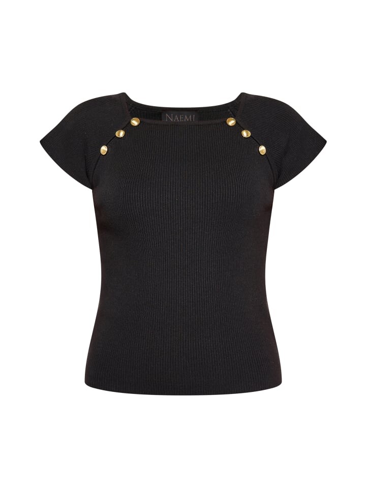 

Топ NAEMI Shortsleeve, черный