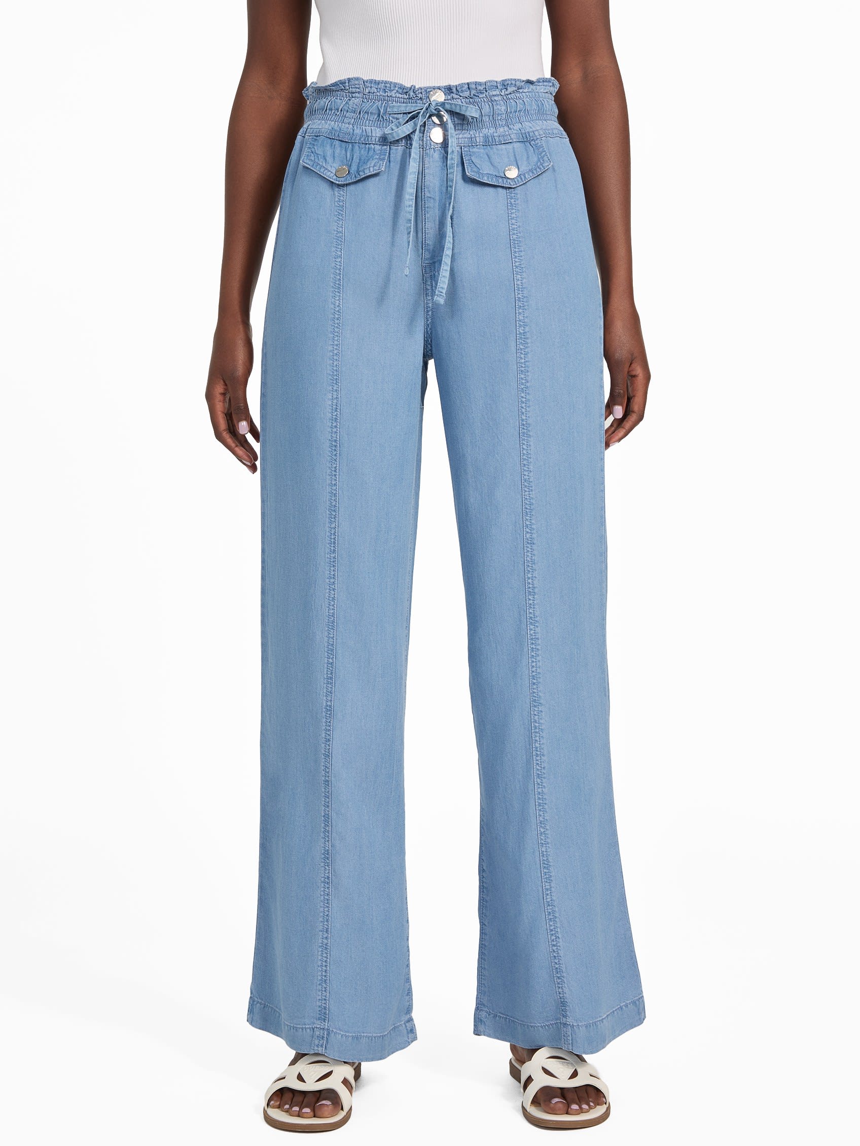 

Лайнетт брюки из шамбре Guess Factory, Light Wash