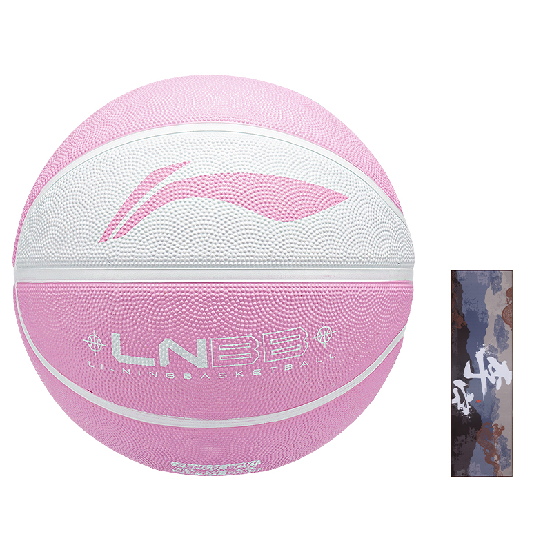 

LINING Резиновый баскетбольный мяч white pink размер 5, размер 6, размер 7 тренировочный соревновательный unisex china