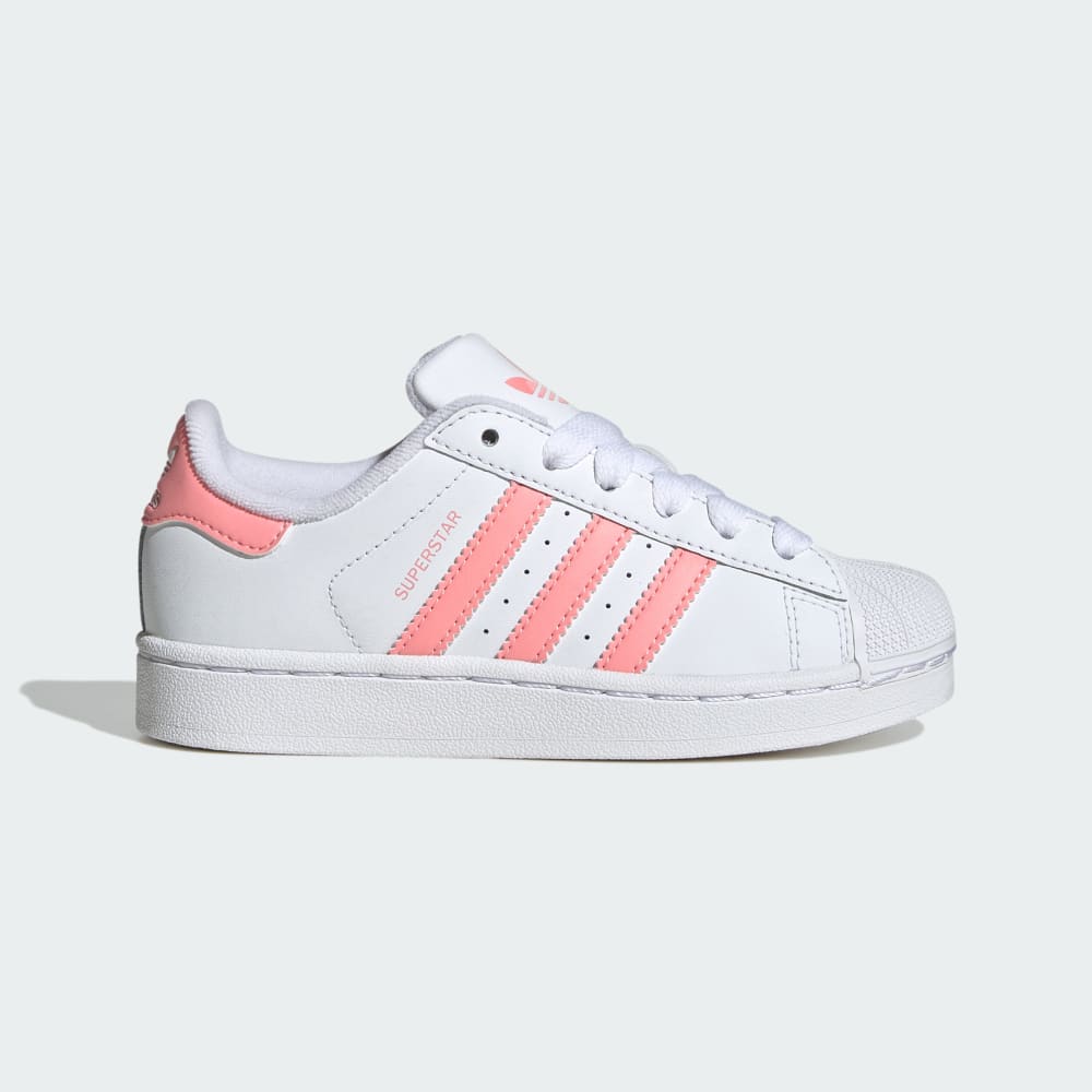 

Кроссовки Adidas Superstar II Shoes, цвет Cloud White/Semi Pink Spark/Cloud White
