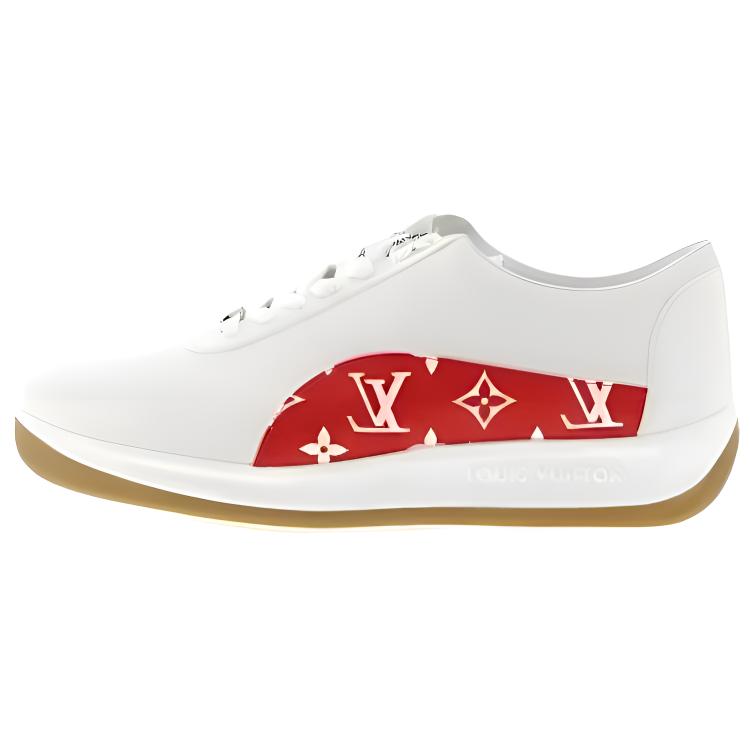 

LOUIS VUITTON Низкие повседневные туфли Supreme x, белые, мужские