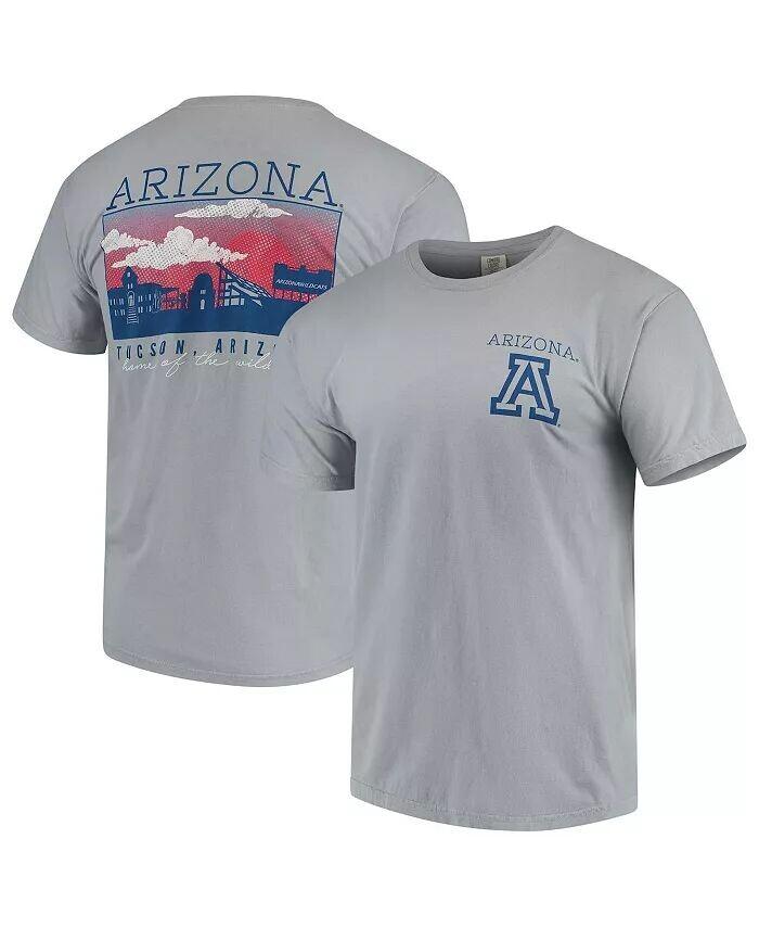 

Мужская серая футболка Arizona Wildcats Team Comfort Colors Campus Scenery Image One, серый