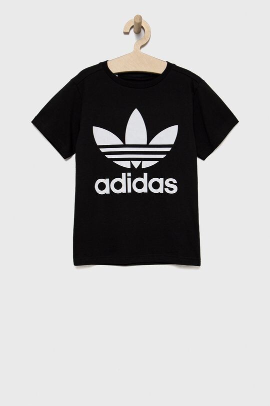 

Детская хлопковая футболка adidas Originals H25245, черный