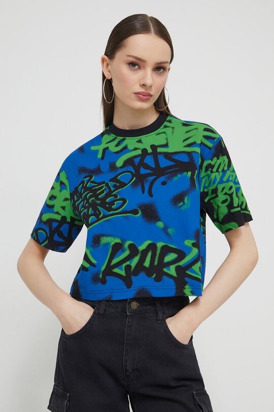 

Хлопковая футболка Karl Lagerfeld Jeans, мультиколор