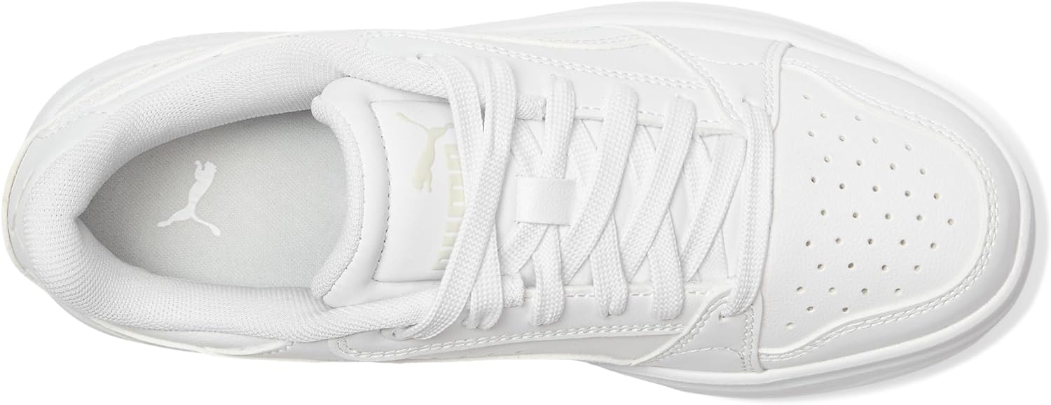 Кроссовки Puma Unisex-Child Rebound Femme (для детей старшего возраста), белый/серый — фото 2