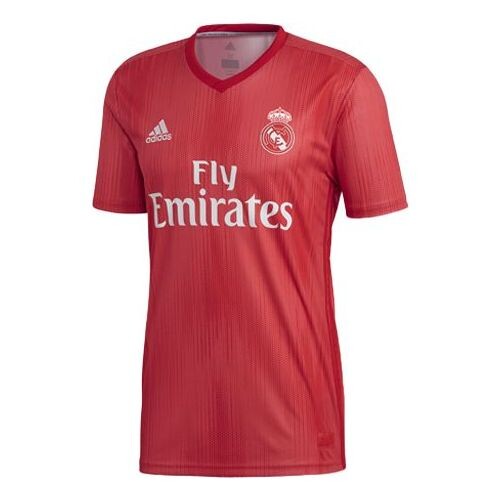 

Футболка real madrid 1819 сезон выездная майка ocean Adidas, красный
