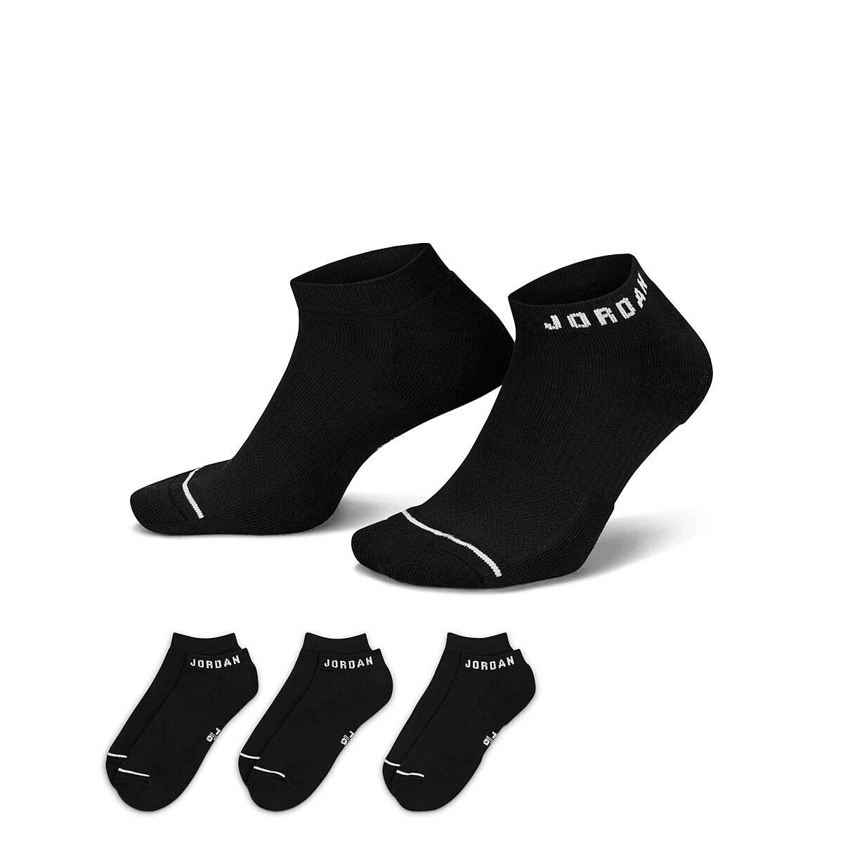 

Носки U J EVERYDAY CUSH POLY NO SHOW SOCKS Jordan, цвет Schwarz/Weiß