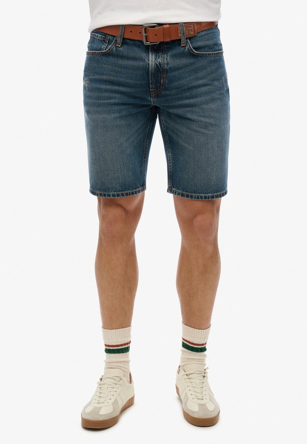 

Джинсовые шорты STRAIGHT Superdry, темно-синий