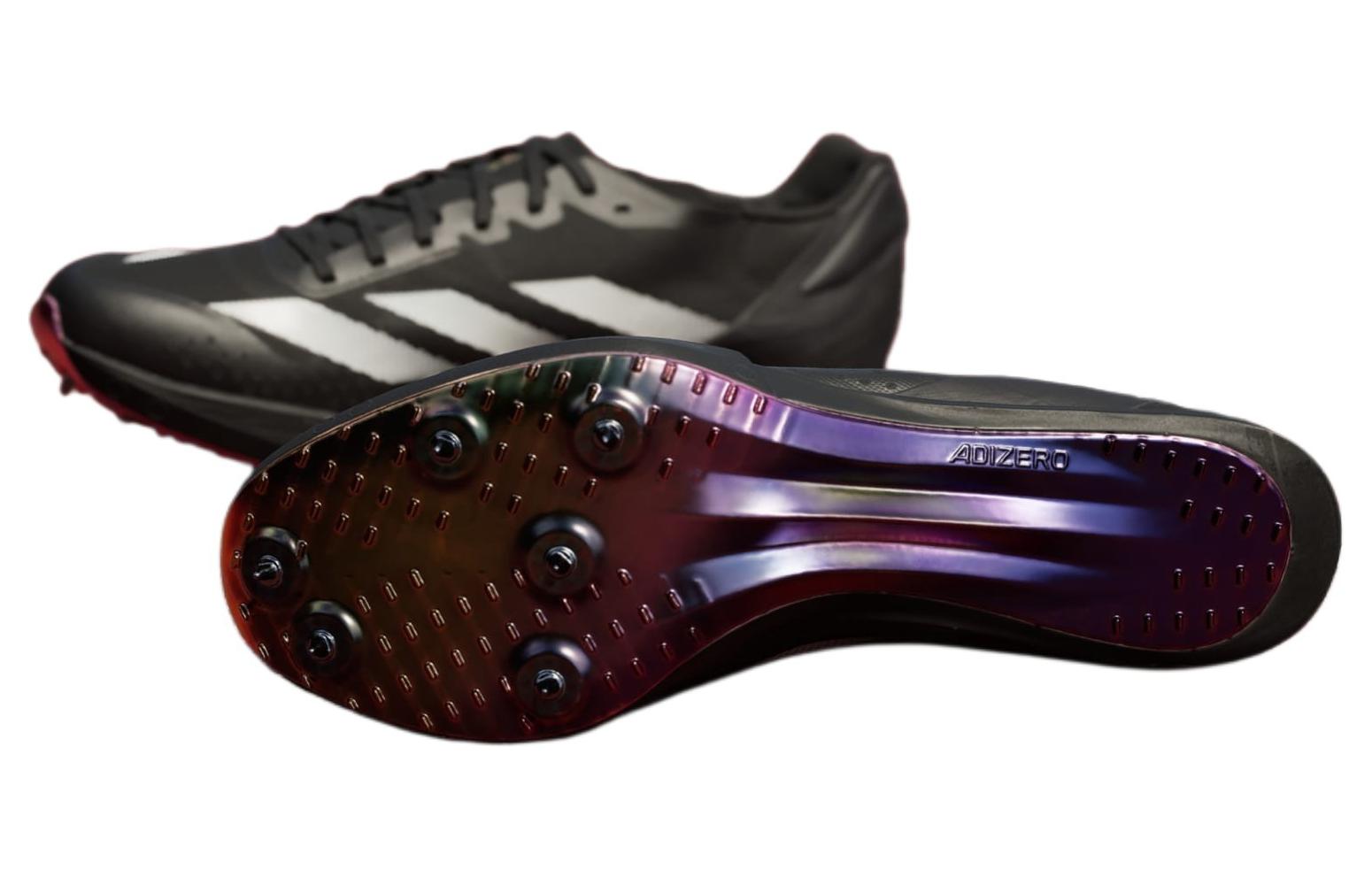 Adidas Adizero Prime SP 2.0 Легкая беговая обувь для легкой атлетики Lightstrike, черно-белая — фото 4
