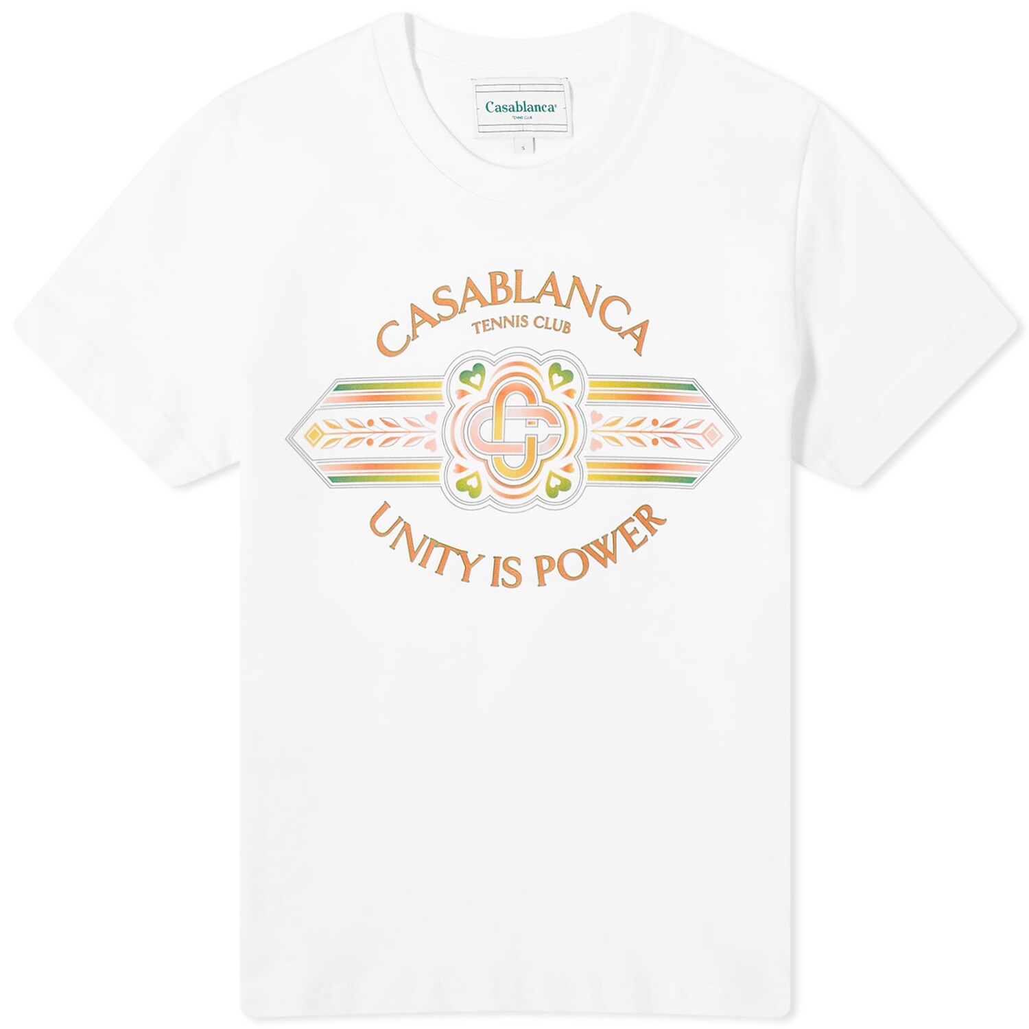 

Футболка Casablanca Unity Power Printed Fitted T-Shirt, цвет Unity Is Power