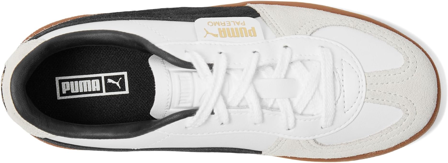 Кроссовки PUMA Kids Palermo, цвет PUMA White/Vapor Gray/Gum — фото 2