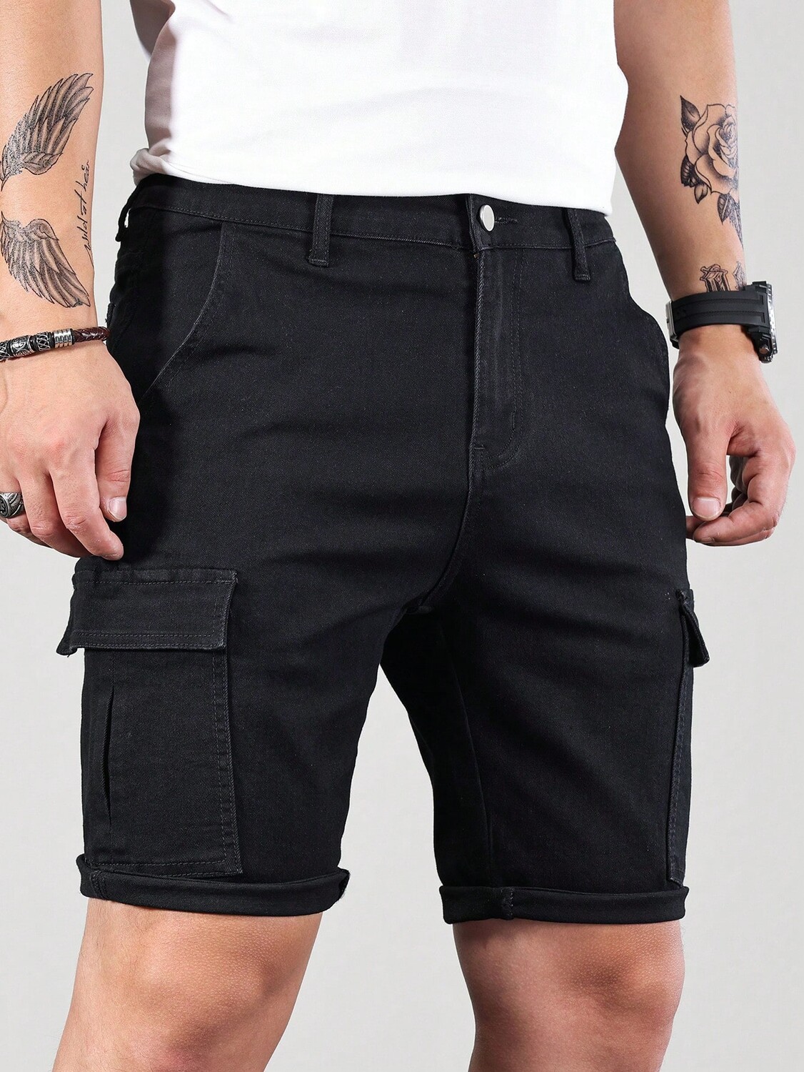 

Шорты джинсовые Manfinity Homme мужские, черный