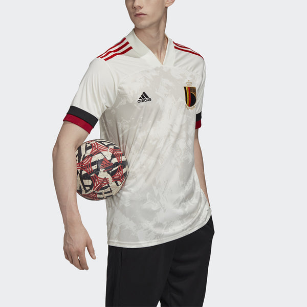 Футболка rbfa a jsy belgium national team away fan edition sports short sleeve jersey white Adidas, белый — фото 4