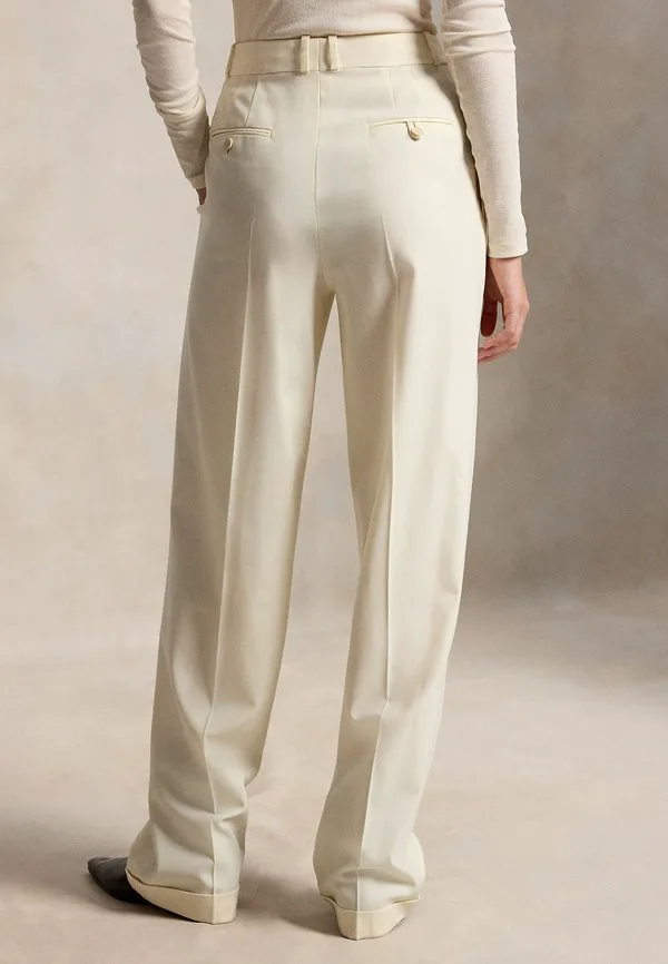 Брюки из шерстяной смеси Polo Ralph Lauren, Cream — фото 3