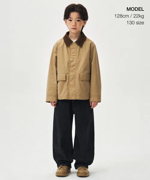 Куртка охота вощеная, MUSINSA STANDARD KIDS, бежевая — фото 2