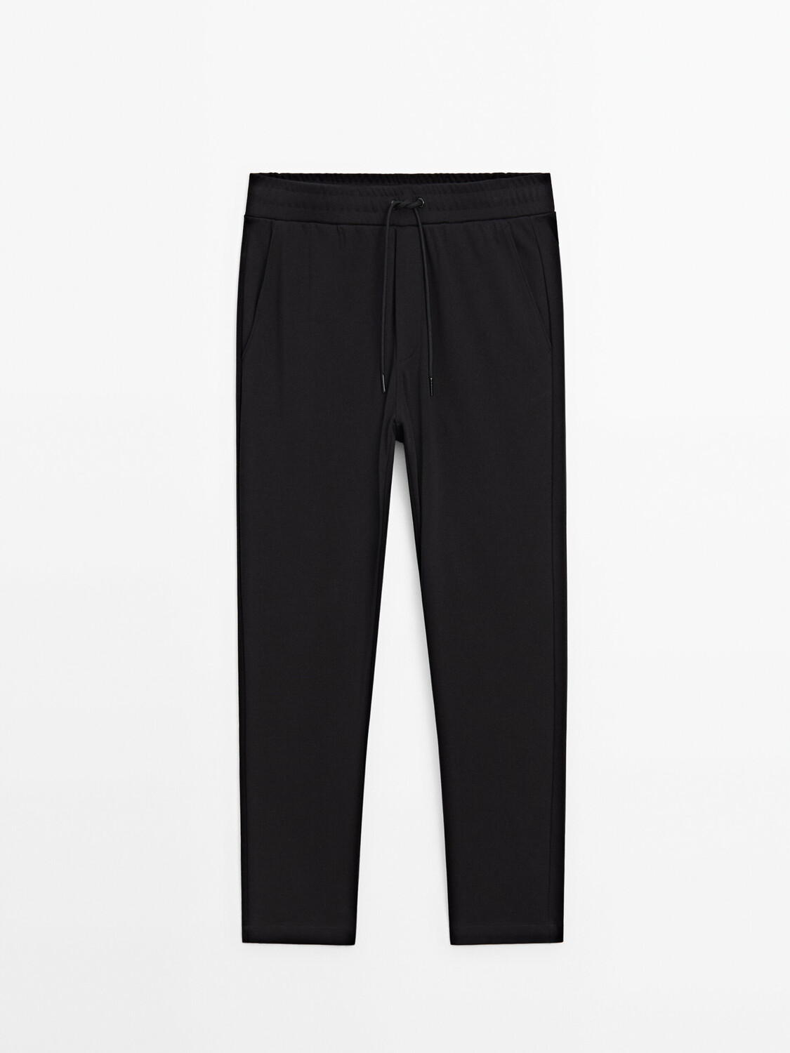 

Брюки-джоггеры из хлопка Massimo Dutti, синий