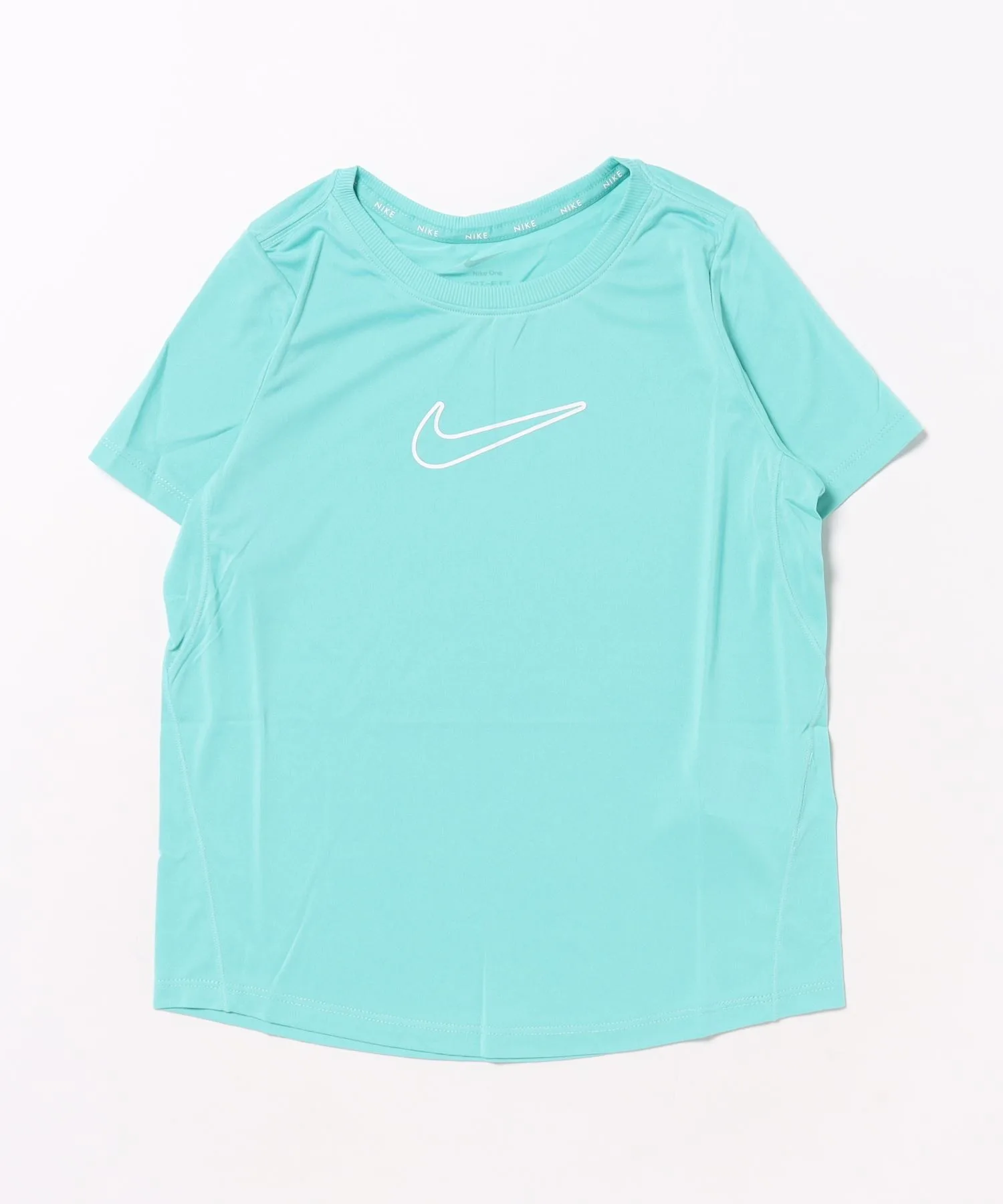 Детский топ с технологией Dri-FIT YTH Girls DF One STDHBRS/S NIKE зелёный