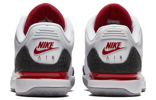 Кроссовки zoom vapor tour aj3 'fire red' Nike, белый — фото 3