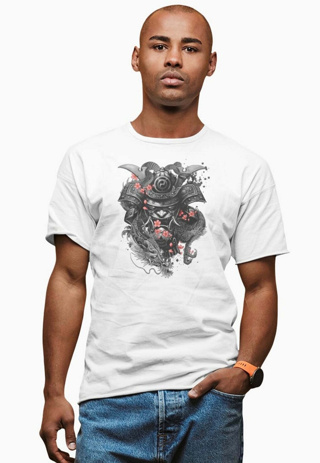 

Футболка с принтом DRAGON SAMURAI Novux, цвет weiß