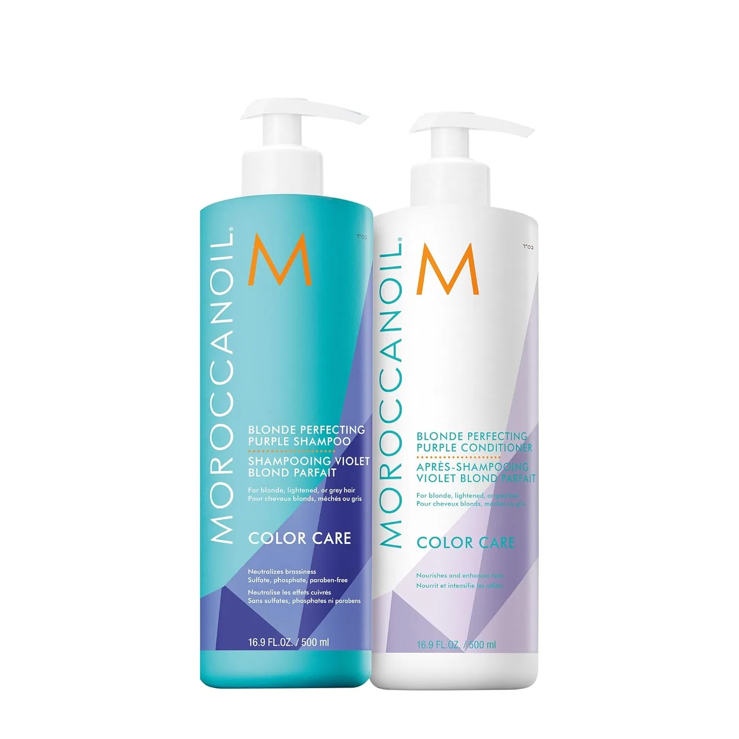 Набор шампуня и кондиционера Moroccanoil Half Litre Set Moroccanoil, Purple — фото 2