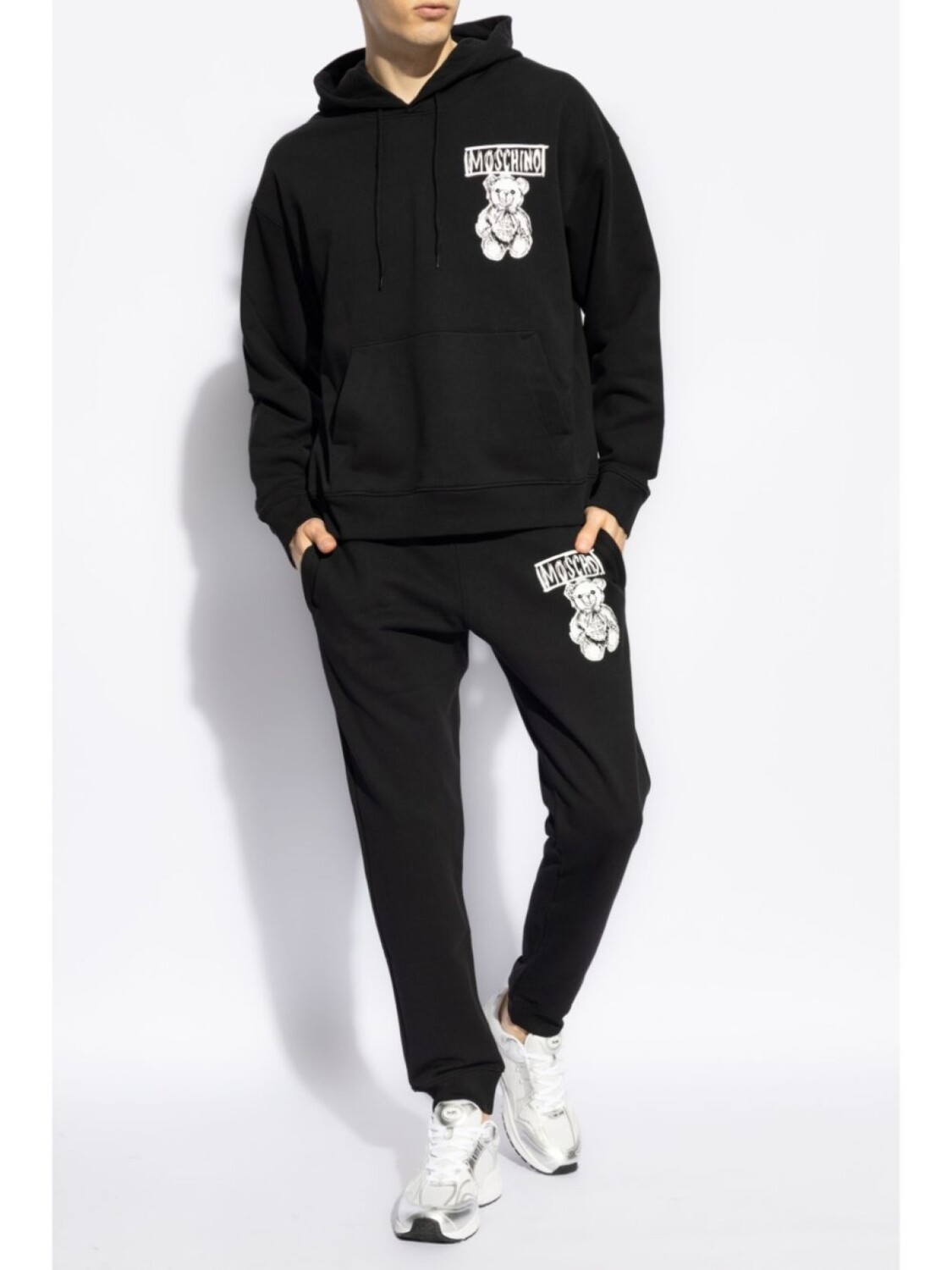 

Moschino спортивные брюки с логотипом, черный