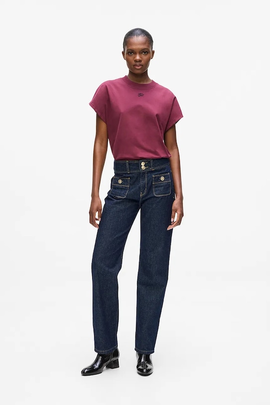 

Хлопковые джинсы Karl Lagerfeld, темно-синий