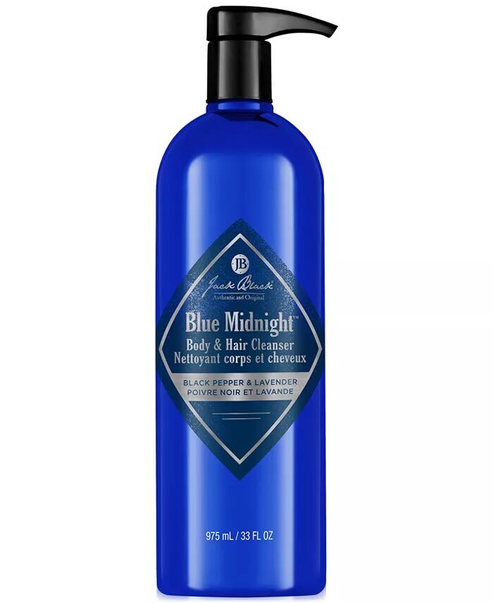 

Очищающее средство для тела и волос Blue Midnight, 33 унции Jack Black