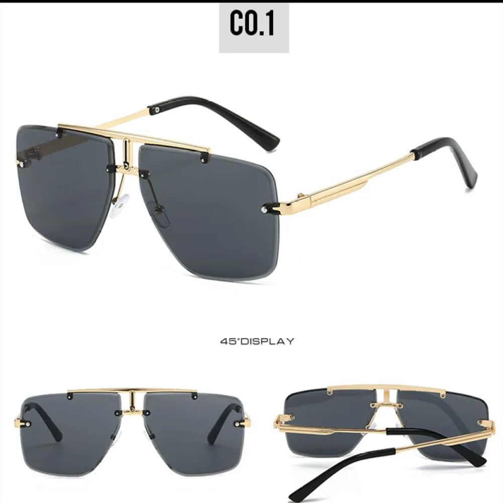 

Роскошные солнцезащитные очки для женщин и мужчин, модные солнцезащитные очки, популярные для вечеринок и вождения, золотисто-розовые, один размер TYUVIVO, Gold Pink