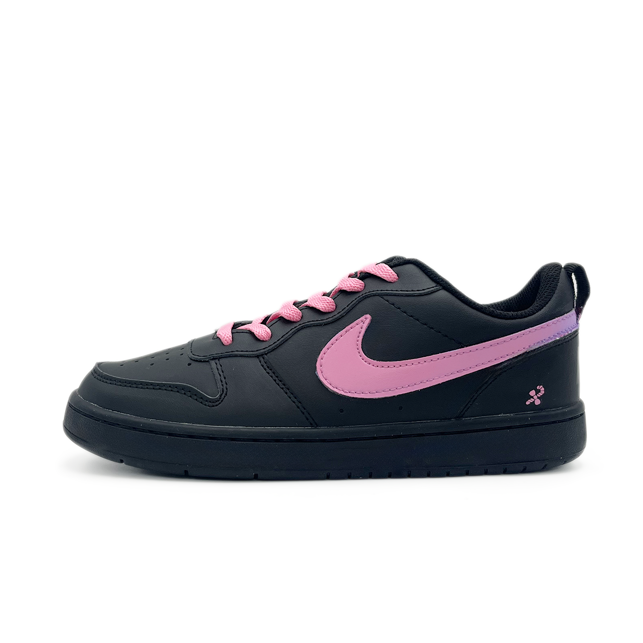 

Nike Кроссовки для скейтбординга Court Borough Pink Purple Gradient Slip Resistant Abrasion Resistant Low top для детей черные