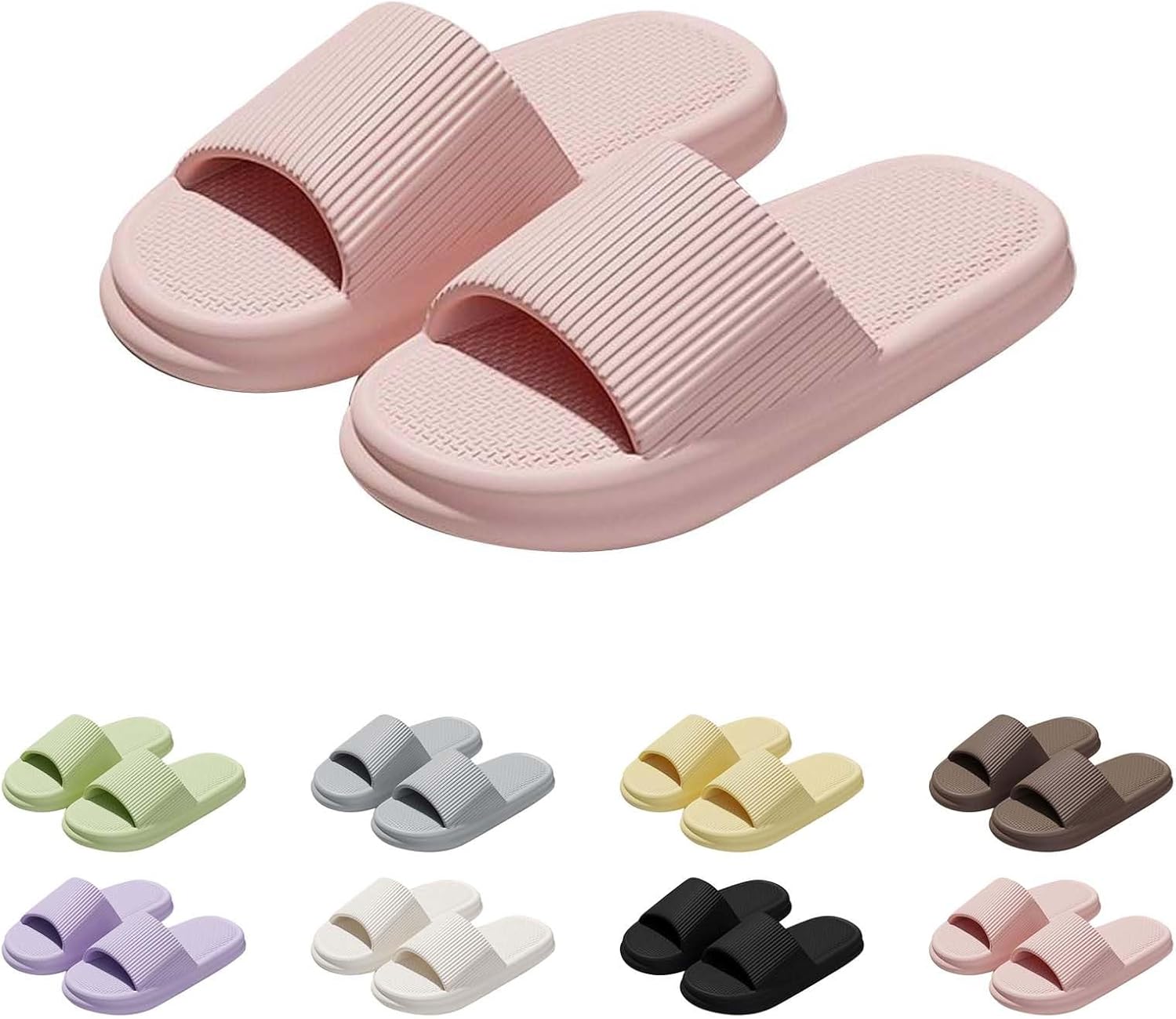 

Летние домашние тапочки Betadog с нескользящей мягкой подошвой для мужчин и женщин, размер 6, для дома и улицы, розовый