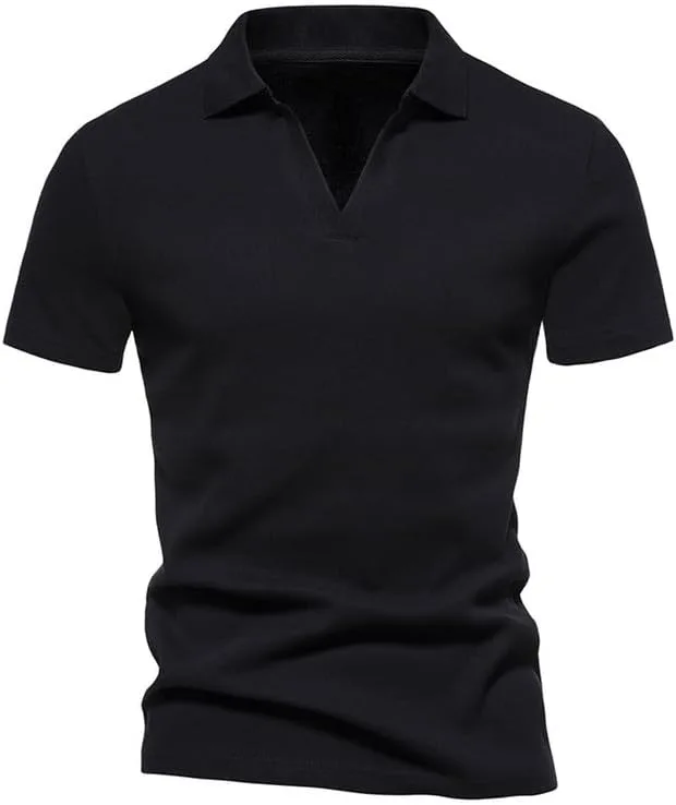 

Мужская футболка V-образного выреза Stretch Slim Fit KISSQIQI