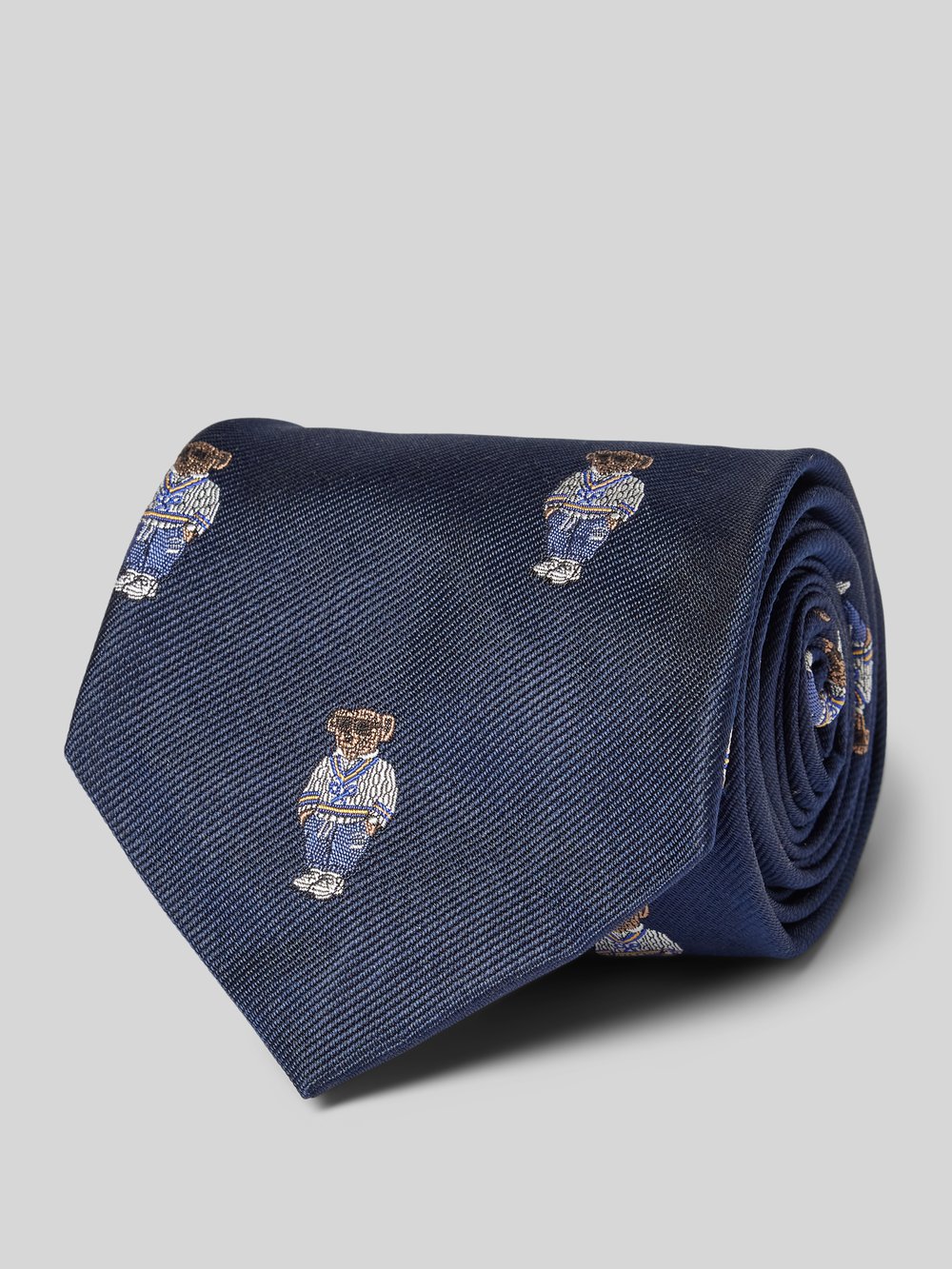 

Шелковый галстук с узорчатой ​​строчкой Polo Ralph Lauren
