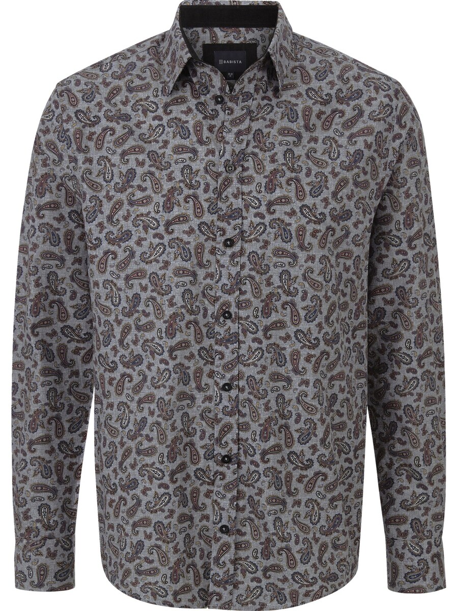 

Повседневная рубашка BABISTA Regular fit Button Up Shirt Toscogeri, серый