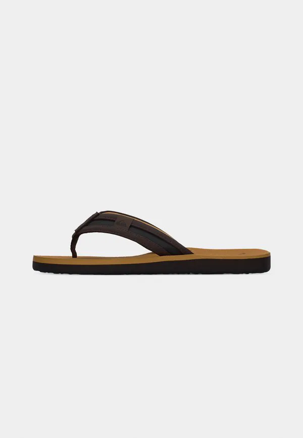 Сандалии carver squish 26 с т-образным ремешком Quiksilver, Sand/Dark Chocolate — фото 2