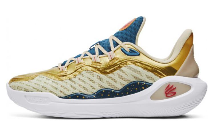 

Under Armour Кроссовки Curry 11 Champions Mindset в сине-золотом цвете, цвет Blue Gold