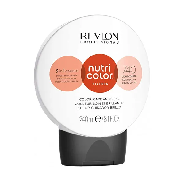 

Крем-краска для волос Nutri Color Filters Revlon Color, цвет light copper