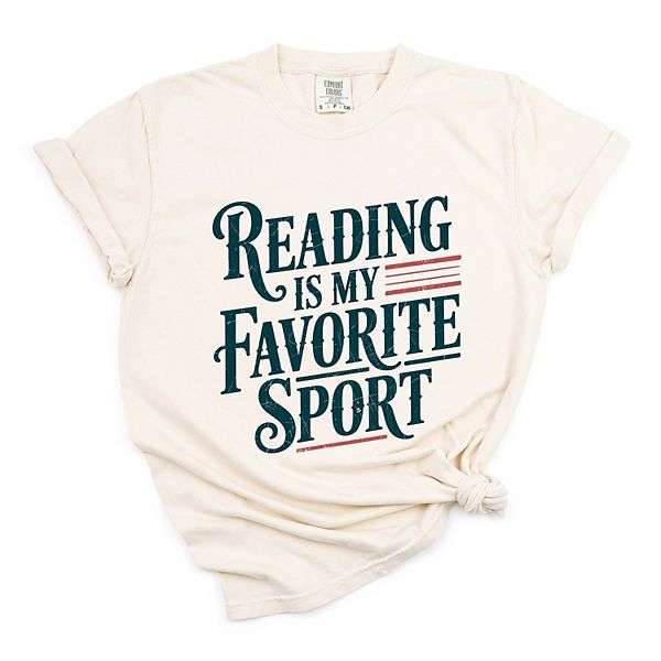 

Футболка с принтом Reading is my favorite sport stripes Simply Sage Market, Ivory, Зеленый, Футболка с принтом Reading is my favorite sport stripes Simply Sage Market, Ivory