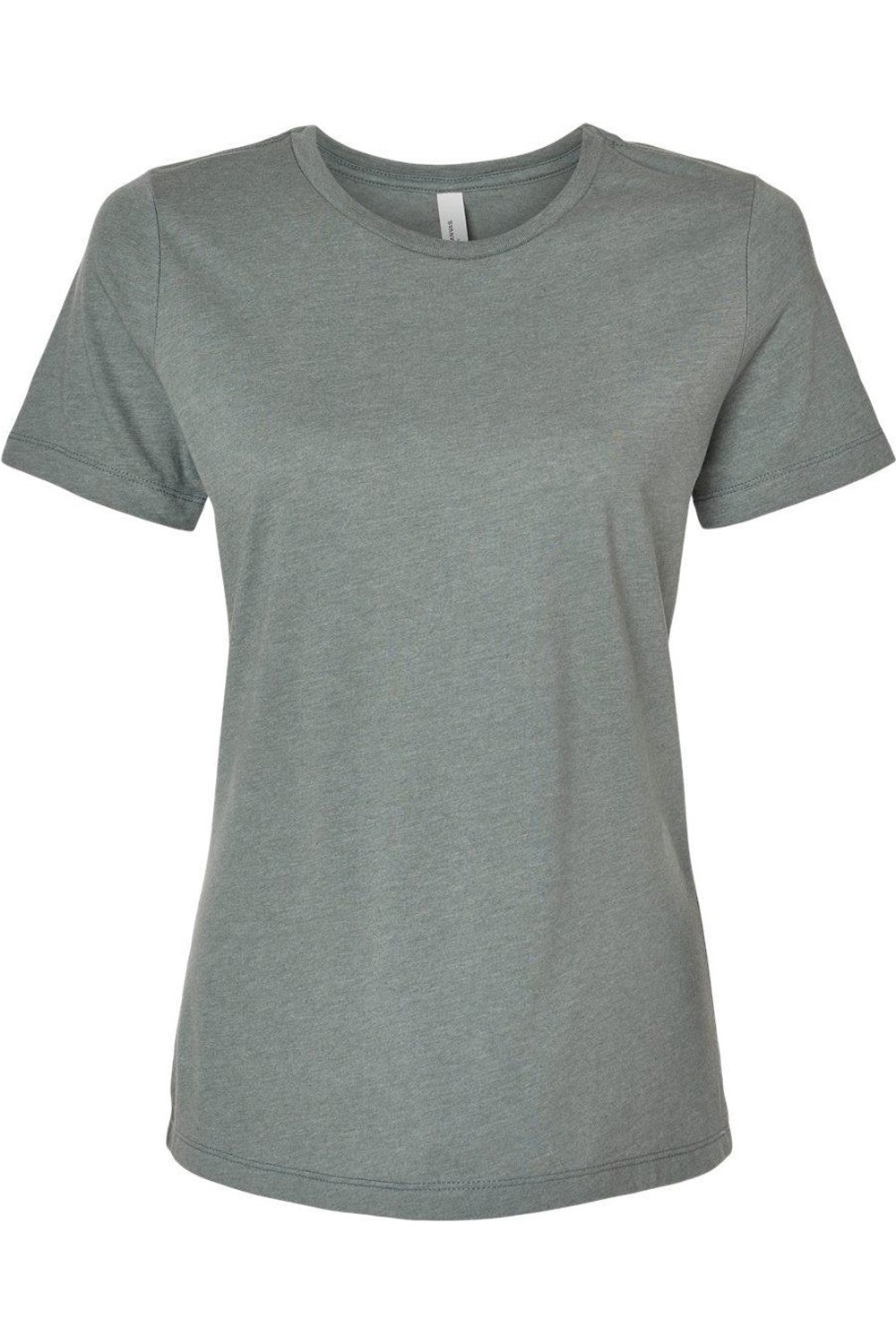 

Женская свободная футболка BELLA + CANVAS Heather CVC, цвет heather blue storm