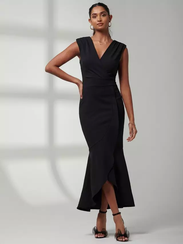 

Платье Jolie Moi Mabruka Frill Maxi, черный