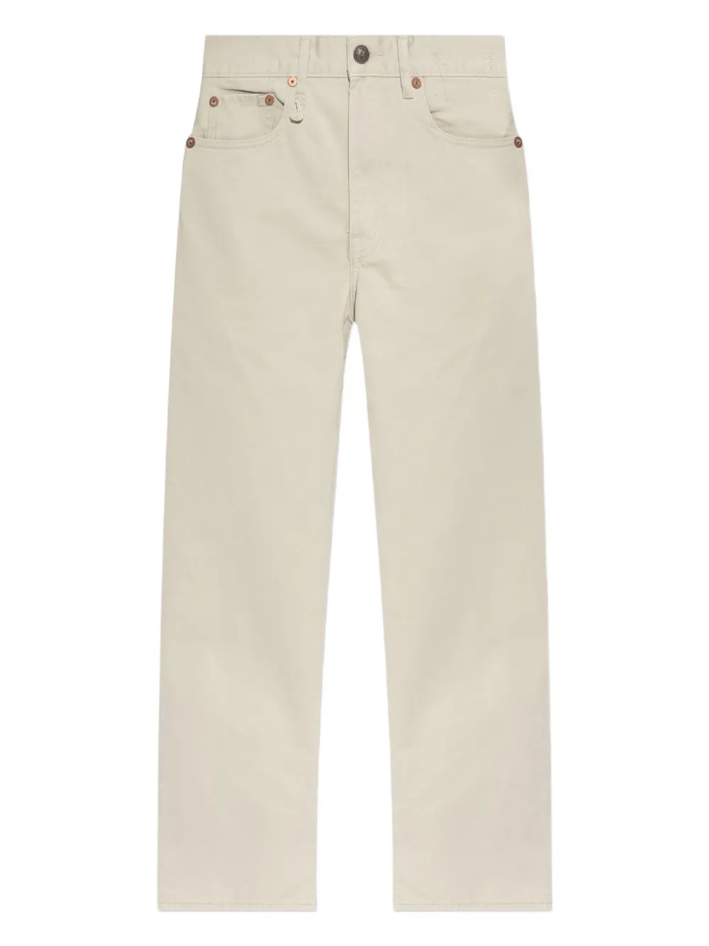 

Джинсы с вышивкой на карманах R13, нейтральный