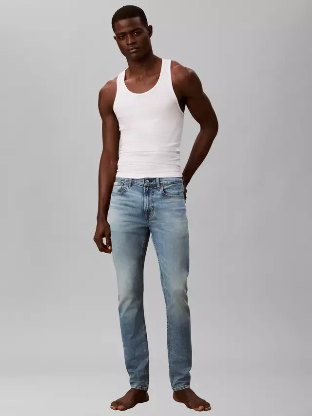 Джинсы зауженного кроя, модель Dispatcher Calvin Klein — фото 3