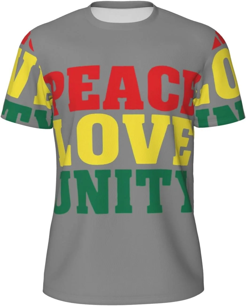 

Футболка мужская летняя с принтом Peace and Love University, легкая и дышащая SDFHU