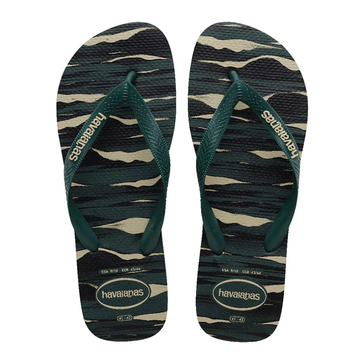 

Мужские шлепанцы Hav. Топ Camu Pantanal Green 456 Havaianas, хаки