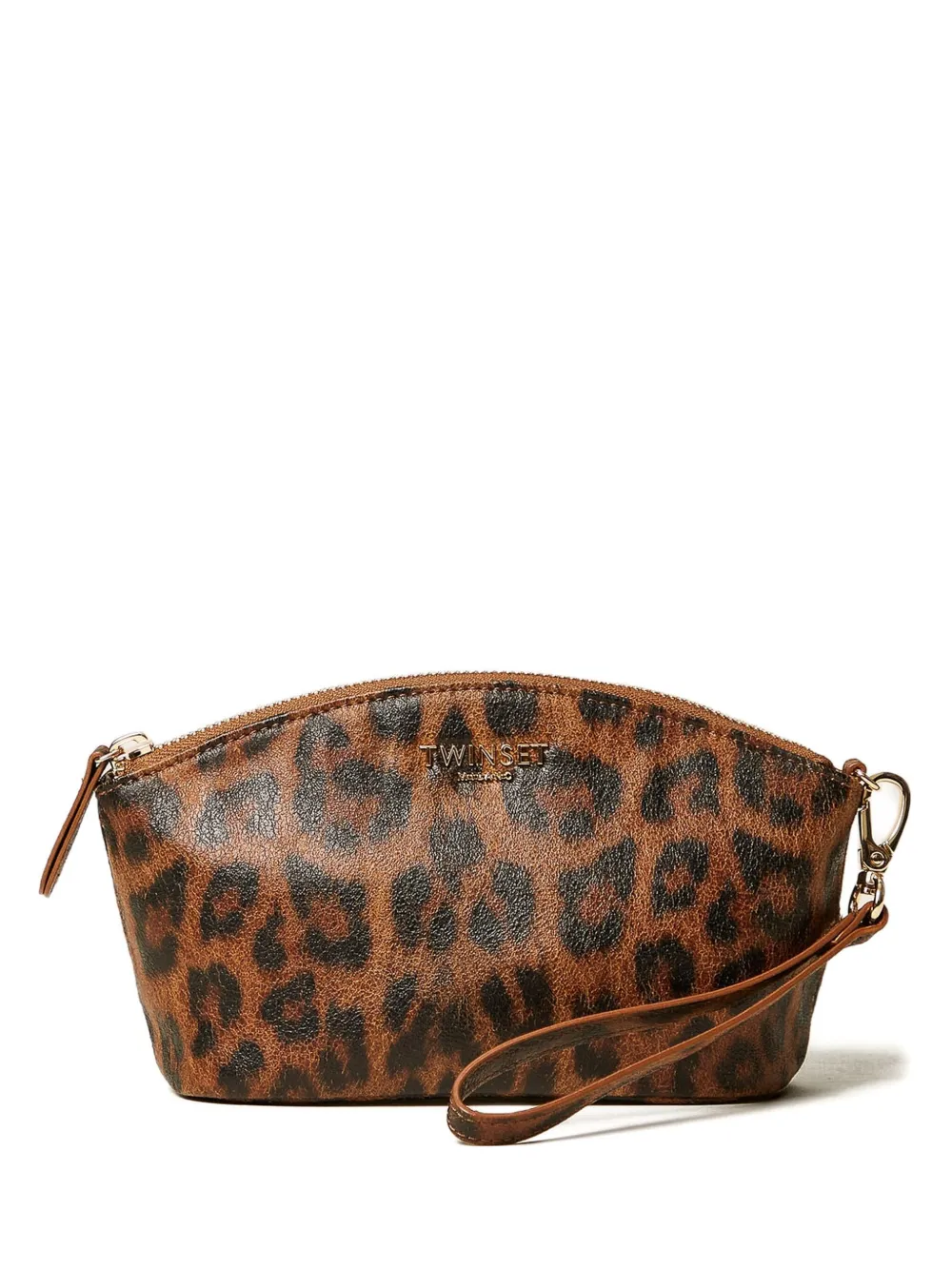 

Кошелек на молнии с леопардовым принтом Twinset, коричневый
