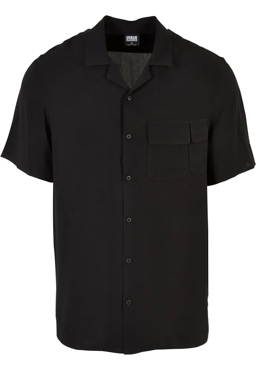 

Рубашка с длинными рукавами URBAN CLASSICS " Urban Classics Men's Viscose Camp Shirt" (1 шт.), черный