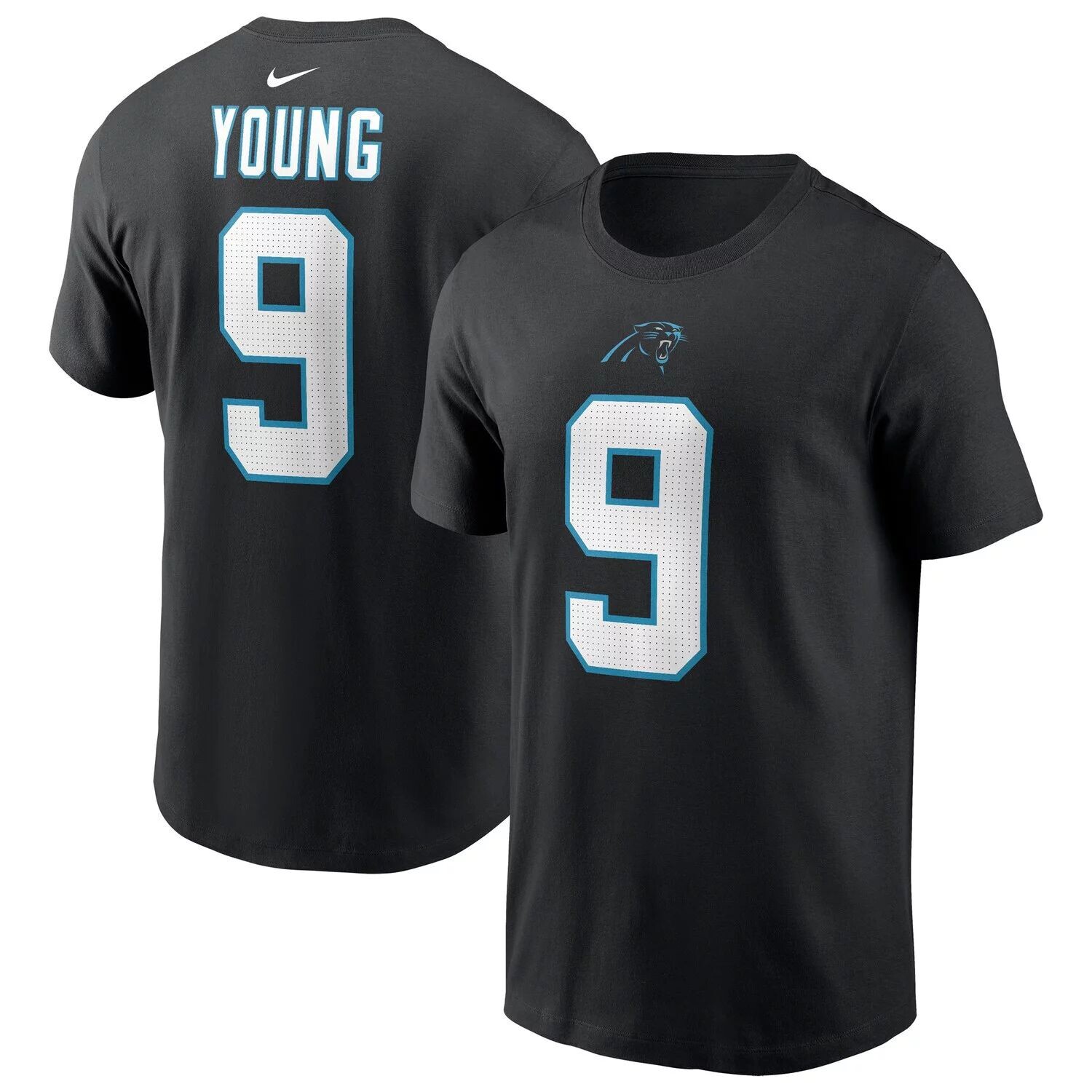 

Мужская футболка Bryce Young Black Carolina Panthers драфта НФЛ 2023 года в первом раунде с именем и номером игрока Nike